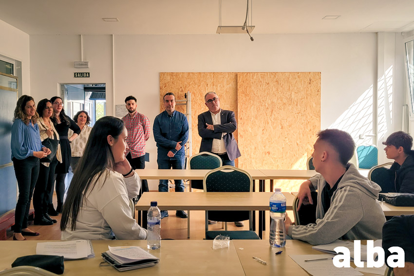 Alumnos de los curso de capacitación de Alba Formación